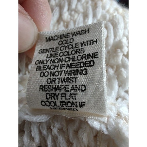 moon & madison Oversized Cowl Neck Ivory Knit Acrylic Blend Sweater, Wmn's Sz S - Picture 7 of 7